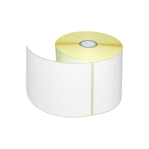Netuno 1 Rolle Thermo-Etiketten 100 x 150 mm Kern 40 mm Etikettenrolle 500 Stück selbstklebend ohne Vordruck Zebra kompatible Versandetiketten Thermodruck Haftetiketten perforiert ohne Farbband von Netuno