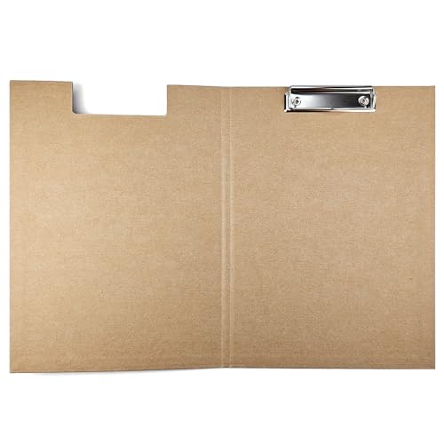 Netuno 1 Stück Klemmbrett-Mappe ECO A4 mit Clip Kraftkarton Naturbraun mit Deckel Notizbrett Metallklemme Hartplatte Kunststoff Schreibmappe Schreibblock Dokumentenhalter Netuno 1 Stück Klemmbrett-Mappe ECO A4 mit Clip Kraftkarton Naturbraun mit Deckel Notizbrett Metallklemme Hartplatte Kunststoff Schreibmappe Schreibblock Dokumentenhalter von Netuno
