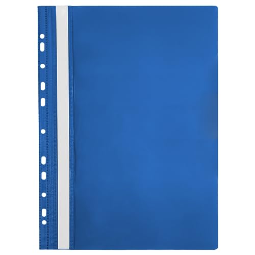 Netuno 1 Stück Schnellhefter mit Lochung blau A4 aus Kunststoff Schulschnellhefter mit Beschriftungsstreifen Sichthefter Plastikhefter farbig für Schule Büro Schnellhefter a4 Eurolochung Netuno 1 Stück Schnellhefter mit Lochung blau A4 aus Kunststoff Schulschnellhefter mit Beschriftungsstreifen Sichthefter Plastikhefter farbig für Schule Büro Schnellhefter a4 Eurolochung von Netuno