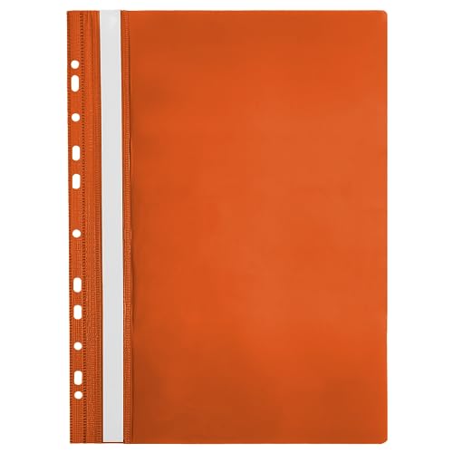 Netuno 1 Stück Schnellhefter mit Lochung orange A4 aus Kunststoff Schulschnellhefter mit Beschriftungsstreifen Sichthefter Plastikhefter farbig für Schule Büro Schnellhefter a4 Eurolochung Netuno 1 Stück Schnellhefter mit Lochung orange A4 aus Kunststoff Schulschnellhefter mit Beschriftungsstreifen Sichthefter Plastikhefter farbig für Schule Büro Schnellhefter a4 Eurolochung von Netuno