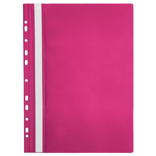 Netuno 1 Stück Schnellhefter mit Lochung rosa A4 aus Kunststoff Schulschnellhefter mit Beschriftungsstreifen Sichthefter Plastikhefter farbig für Schule Büro Schnellhefter a4 Eurolochung Netuno 1 Stück Schnellhefter mit Lochung rosa A4 aus Kunststoff Schulschnellhefter mit Beschriftungsstreifen Sichthefter Plastikhefter farbig für Schule Büro Schnellhefter a4 Eurolochung von Netuno