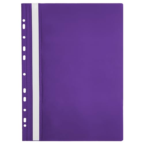 Netuno 1 Stück Schnellhefter violett a4 mit Lochung Schnellhefter bunt Kunststoff für Ordner a4 Bürobedarf Sichthefter a4 Eurolochung Plastikhefter PP Folie farbig für Schule Büro zum Abheften Netuno 1 Stück Schnellhefter violett a4 mit Lochung Schnellhefter bunt Kunststoff für Ordner a4 Bürobedarf Sichthefter a4 Eurolochung Plastikhefter PP Folie farbig für Schule Büro zum Abheften von Netuno