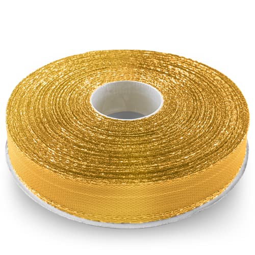 Netuno 1 x Geschenkband glänzend Gold 12 mm x 22 m Polyester Band Schleifenband Geschenkband Dekoband Glanzband metallic Glitzer Bänder zum Basteln Dekorieren glänzendes Stoffband metallisch Netuno 1 x Geschenkband glänzend Gold 12 mm x 22 m Polyester Band Schleifenband Geschenkband Dekoband Glanzband metallic Glitzer Bänder zum Basteln Dekorieren glänzendes Stoffband metallisch von Netuno