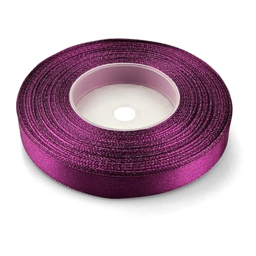 Netuno 1x Satinband Pflaume 12 mm x 32 m rotes Geschenkband Hochzeit Deko Stoffband Schleifen farbig zum Verpacken Dekoration Geschenke Schleifenband bunt Schleifenbänder Satinbänder silk ribbon Netuno 1x Satinband Pflaume 12 mm x 32 m rotes Geschenkband Hochzeit Deko Stoffband Schleifen farbig zum Verpacken Dekoration Geschenke Schleifenband bunt Schleifenbänder Satinbänder silk ribbon von Netuno