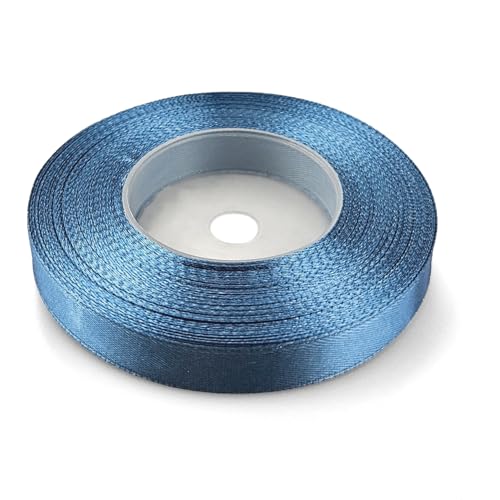 Netuno 1x Satinband Schmutzblau 12 mm x 32 m Schleifenbänder bunt Geschenkbänder Dekobänder Stoff Geschenk Schleife Satinrolle Polyester Soffbänder Schmuck Bänder farbig silk ribbon Netuno 1x Satinband Schmutzblau 12 mm x 32 m Schleifenbänder bunt Geschenkbänder Dekobänder Stoff Geschenk Schleife Satinrolle Polyester Soffbänder Schmuck Bänder farbig silk ribbon von Netuno