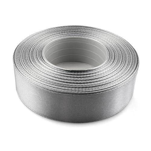 Netuno 1x Satinband Silber 25 mm x 32 m silbernes Schleifenband Geschenkband Silber Dekoband Stoffband Satinrolle Satinbänder silberne Schleife Geschenk Dekoration Satinband silver ribbon silk Netuno 1x Satinband Silber 25 mm x 32 m silbernes Schleifenband Geschenkband Silber Dekoband Stoffband Satinrolle Satinbänder silberne Schleife Geschenk Dekoration Satinband silver ribbon silk von Netuno