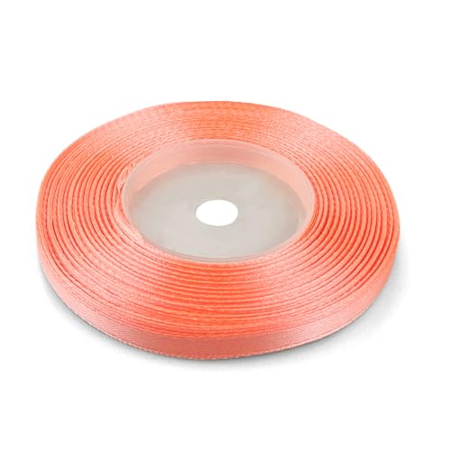 Netuno 1x Satinband Lachs 6 mm x 32 m Schleifenband Geschenkband Dekoband elegantes Stoffband bunt Satinrolle farbig Bänder zum Basteln für Hochzeit Taufe Geburtstag Weihnachten Ostern Geschenk Netuno 1x Satinband Lachs 6 mm x 32 m Schleifenband Geschenkband Dekoband elegantes Stoffband bunt Satinrolle farbig Bänder zum Basteln für Hochzeit Taufe Geburtstag Weihnachten Ostern Geschenk von Netuno