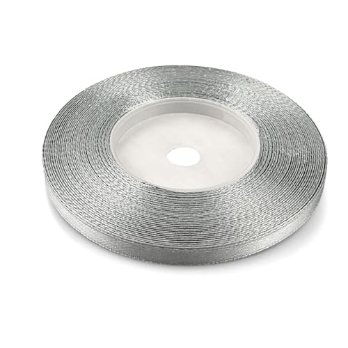 Netuno 1x Satinband Dunkelsilber 6 mm x 32 m Schleifenbänder bunt Geschenkbänder farbig Dekobänder Stoff Geschenk Schleife Satinrolle Polyester Soffbänder Schmuck Bänder farbig silk ribbon Netuno 1x Satinband Dunkelsilber 6 mm x 32 m Schleifenbänder bunt Geschenkbänder farbig Dekobänder Stoff Geschenk Schleife Satinrolle Polyester Soffbänder Schmuck Bänder farbig silk ribbon von Netuno