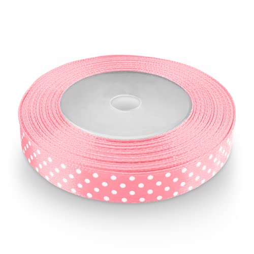 Netuno 1 x Satinband hellrosa gepunktet 12 mm x 22 m Schleifenband mit Punkten Geschenkband Dekoband Stoffband Satinrolle für Hochzeit Kommunion Taufe Geschenke Verpacken Blumen Dekoration Basteln Netuno 1 x Satinband hellrosa gepunktet 12 mm x 22 m Schleifenband mit Punkten Geschenkband Dekoband Stoffband Satinrolle für Hochzeit Kommunion Taufe Geschenke Verpacken Blumen Dekoration Basteln von Netuno