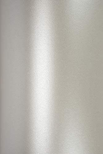 Netuno 10x Perlmutt-Echtgold Bastelpapier DIN A5 210 x 148 mm 120g Majestic Real Gold Glanzpapier Perlmutt metallic Effekt-Papier Perlglanz zum Basteln für Hochzeit Geburtstag Weihnachten von Netuno