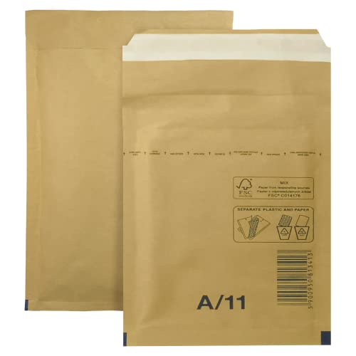 Netuno 10 Stück Luftpolster Versandtasche A1 120 x 175 mm Braun Luftpolstertasche Luftpolsterumschlag Polsterumschlag Briefumschlag gepolstert Recycling reißfest Versandtasche mit Luftfolie Netuno 10 Stück Luftpolster Versandtasche A1 120 x 175 mm Braun Luftpolstertasche Luftpolsterumschlag Polsterumschlag Briefumschlag gepolstert Recycling reißfest Versandtasche mit Luftfolie von Netuno