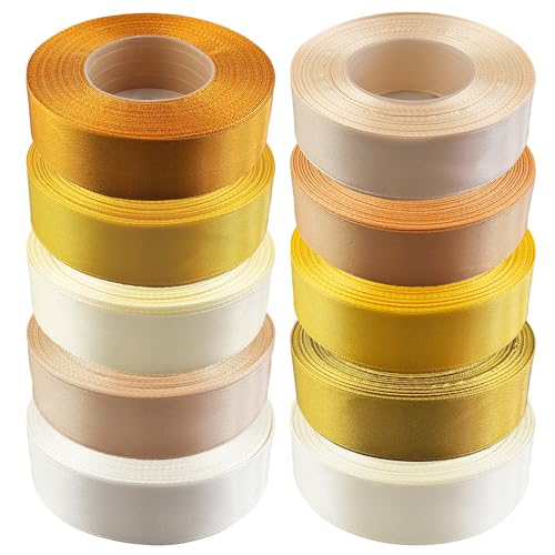 Netuno 10 Stück Satinband Set Gelbtöne 25 mm x 32 m Geschenkband Hochzeit Deko Stoffband Schleifen farbig zum Verpacken Dekoration Geschenke Schleifenband elegant bunt Schleifenbänder Satinbänder Netuno 10 Stück Satinband Set Gelbtöne 25 mm x 32 m Geschenkband Hochzeit Deko Stoffband Schleifen farbig zum Verpacken Dekoration Geschenke Schleifenband elegant bunt Schleifenbänder Satinbänder von Netuno