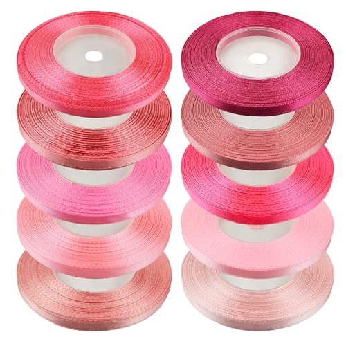 Netuno 10 Stück Satinband Set Rosatöne 6 mm x 32 m Geschenkband Hochzeit Deko Stoffband Schleifen farbig zum Verpacken Dekoration Geschenke Schleifenband elegant bunt Schleifenbänder Satinbänder Netuno 10 Stück Satinband Set Rosatöne 6 mm x 32 m Geschenkband Hochzeit Deko Stoffband Schleifen farbig zum Verpacken Dekoration Geschenke Schleifenband elegant bunt Schleifenbänder Satinbänder von Netuno