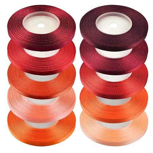 Netuno 10 Stück Satinband Set Rottöne 6 mm x 32 m Geschenkband Hochzeit Deko Stoffband Schleifen farbig zum Verpacken Dekoration Geschenke Schleifenband elegant bunt Schleifenbänder Satinbänder Netuno 10 Stück Satinband Set Rottöne 6 mm x 32 m Geschenkband Hochzeit Deko Stoffband Schleifen farbig zum Verpacken Dekoration Geschenke Schleifenband elegant bunt Schleifenbänder Satinbänder von Netuno