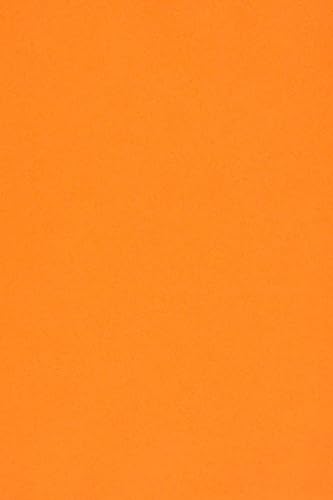 Netuno 10 x Tonkarton DIN A3 297x 420 mm Orange 250g Burano Arancio Trop Bastelkarton einfarbig Fotokarton A3 bunt durchgefärbt Feinpapier DIY Bogen Kreativ-Karton farbig buntes Tonpapier von Netuno