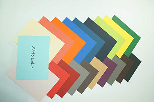 Netuno 100 Blätter Tonpapier Mix DIN A4 210× 297 mm 115g Sirio Color mehrfarbig buntes Blätter-Set Kreativpapier Karten farbig Bastelpapier A4 bunt Bastelbogen zum Zeichnen Drucken Tonzeichenpapier von Netuno