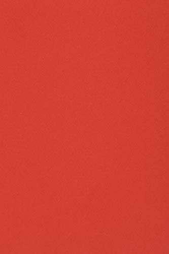 Netuno 100 x Tonkarton DIN A4 210x 297 mm Rot 250g Burano Rosso Scarlatto Bastel-Karton farbig Fotokarton A4 bunt Karton Hochzeit Taufe Weihnachten Geburtstag DIY-Karten buntes Tonpapier von Netuno
