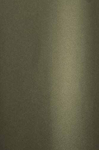 Netuno 100x Bastelkarton Perlmutt-Dunkel-Grau DIN A4 210x 297 mm 280g Aster Metallic Grey Gold Perlmuttkarton Grau mit Goldpartikeln glänzend Pearlkarton Perlglanz-Bastel-Karton Perlmutt-Glanz von Netuno