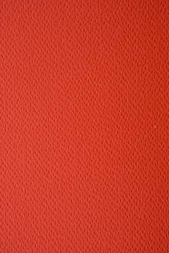 Netuno 100x Tonkarton Rot einseitig strukturiert DIN A4 210x 297 mm 220g Prisma Scarlatto Strukturkarton für Weihnachten Einladungen Visitenkarten Diplome zum Zeichnen Basteln Dekorieren von Netuno
