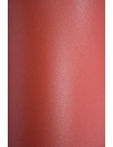 Netuno 10x Bastelpapier Perlmutt Rot DIN A4 21 x 29,7 cm 120g Aster Metallic Ruby Perlglanz Effekt-Papier farbig metallic glänzend bedruckbar für Einladungen Karten Origami Scrapbooking Netuno 10x Bastelpapier Perlmutt Rot DIN A4 21 x 29,7 cm 120g Aster Metallic Ruby Perlglanz Effekt-Papier farbig metallic glänzend bedruckbar für Einladungen Karten Origami Scrapbooking von Netuno
