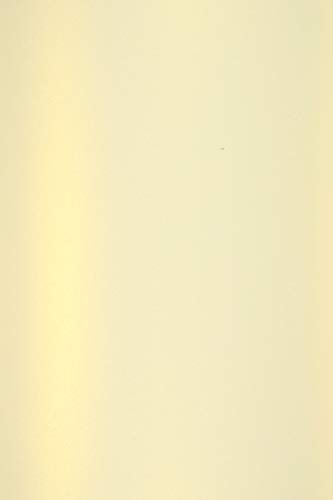 Netuno 10x Bastelpapier Perlmutt-Vanille DIN A4 210x 297 mm 120g Aster Metallic Gold Ivory Perlglanz Papier Perlmutt Metallic-Effekt Pearlpapier Glanzpapier zum Drucken Basteln Feinpapier Glanz A4 von Netuno