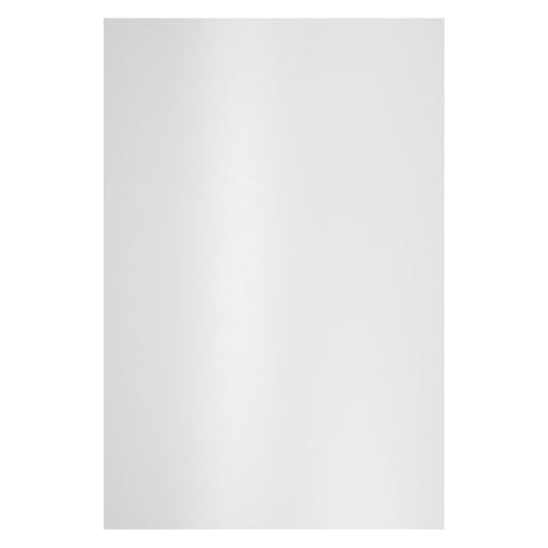 Netuno 10x Bastelpapier Perlmutt Weiß DIN A4 21 x 29,7 cm 120g Aster Metallic White Effektpapier Glanzpapier farbig glänzend bedruckbar für Einladungen Hochzeit Geburtstag Weihnachten Taufe von Netuno