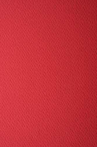 Netuno 10x Struktur-Karton Rubin-Rot DIN A3 297x 420 mm 220g Prisma Rubino Präge-Karton Dunkelrot Tonkarton hochwertig Foto-Karton mit Struktur für Hochzeits-Einladungen Geburtstagskarten von Netuno