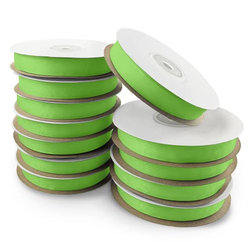 Netuno 12x Schleifenband 12mm x 32m Farbe blassgrün Dekoband Geschenkband Organzaband Chiffon-Stoff für Dekoration DIY Basteln Handwerk Hochzeit Party Geschenke Verpackung Netuno 12x Schleifenband 12mm x 32m Farbe blassgrün Dekoband Geschenkband Organzaband Chiffon-Stoff für Dekoration DIY Basteln Handwerk Hochzeit Party Geschenke Verpackung von Netuno