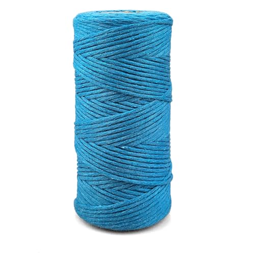 Netuno 1x Makramee Garn Azurblau 3 mm 100 m einfach gedreht Baumwollkordel Kordelband Naturkordel Bunte Baumwoll-Bastelschnur für Makramee Garn Kordel Makramee farbig Twisted Macrame Cord Cotton Netuno 1x Makramee Garn Azurblau 3 mm 100 m einfach gedreht Baumwollkordel Kordelband Naturkordel Bunte Baumwoll-Bastelschnur für Makramee Garn Kordel Makramee farbig Twisted Macrame Cord Cotton von Netuno