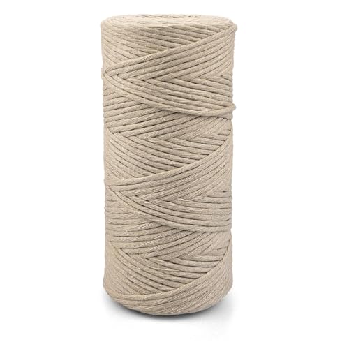 Netuno 1x Makramee Garn Beige 2 mm 150 m einfach gedreht Kordel Baumwolle Textilgarn Naturbaumwolle Garn für Makramee Schnur Baumwollkordel Dekoschnur farbig Twisted Macrame Cotton Cord Netuno 1x Makramee Garn Beige 2 mm 150 m einfach gedreht Kordel Baumwolle Textilgarn Naturbaumwolle Garn für Makramee Schnur Baumwollkordel Dekoschnur farbig Twisted Macrame Cotton Cord von Netuno