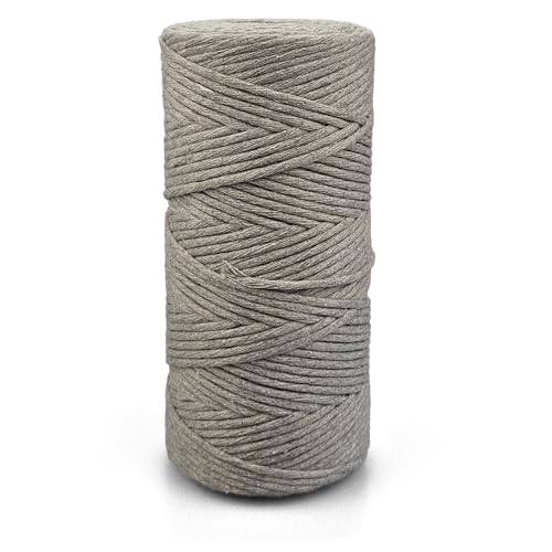 Netuno 1x Makramee Garn Graubeige 3 mm 100 m einfach gedreht Baumwollkordel Kordelband Naturkordel Bunte Baumwoll-Bastelschnur für Makramee Garn Kordel Makramee farbig Twisted Macrame Cord Cotton Netuno 1x Makramee Garn Graubeige 3 mm 100 m einfach gedreht Baumwollkordel Kordelband Naturkordel Bunte Baumwoll-Bastelschnur für Makramee Garn Kordel Makramee farbig Twisted Macrame Cord Cotton von Netuno
