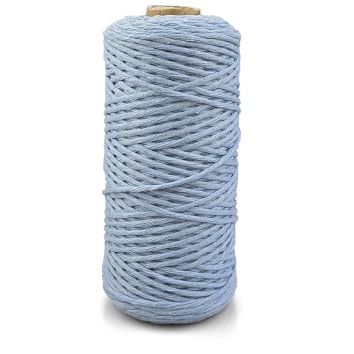 Netuno 1x Makramee Garn Hellblau 3 mm 100 m einfach gedreht Baumwollkordel Kordelband Naturkordel Bunte Baumwoll-Bastelschnur für Makramee Garn Kordel Makramee farbig Twisted Macrame Cord Cotton Netuno 1x Makramee Garn Hellblau 3 mm 100 m einfach gedreht Baumwollkordel Kordelband Naturkordel Bunte Baumwoll-Bastelschnur für Makramee Garn Kordel Makramee farbig Twisted Macrame Cord Cotton von Netuno