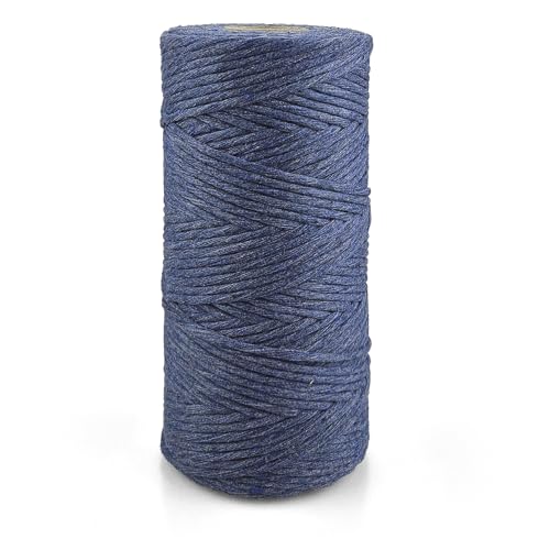 Netuno 1x Makramee Garn Jeansblau 3 mm 100 m einfach gedreht Baumwollkordel Kordelband Naturkordel Bunte Baumwoll-Bastelschnur für Makramee Garn Kordel Makramee farbig Twisted Macrame Cord Cotton Netuno 1x Makramee Garn Jeansblau 3 mm 100 m einfach gedreht Baumwollkordel Kordelband Naturkordel Bunte Baumwoll-Bastelschnur für Makramee Garn Kordel Makramee farbig Twisted Macrame Cord Cotton von Netuno
