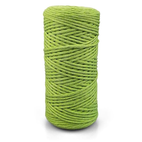 Netuno 1x Makramee Garn Pistazie 2 mm 150 m einfach gedreht Kordel Baumwolle Textilgarn Naturbaumwolle Garn für Makramee Schnur Baumwollkordel Dekoschnur farbig Twisted Macrame Cotton Cord Netuno 1x Makramee Garn Pistazie 2 mm 150 m einfach gedreht Kordel Baumwolle Textilgarn Naturbaumwolle Garn für Makramee Schnur Baumwollkordel Dekoschnur farbig Twisted Macrame Cotton Cord von Netuno