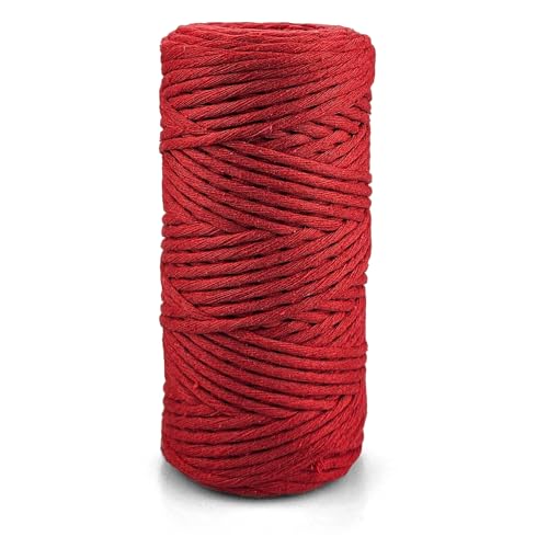 Netuno 1x Makramee Garn Rot 3 mm 100 m einfach gedreht Baumwollkordel Kordelband Naturkordel Bunte Baumwoll-Bastelschnur für Makramee Garn Kordel Makramee farbig Twisted Macrame Cord Cotton Netuno 1x Makramee Garn Rot 3 mm 100 m einfach gedreht Baumwollkordel Kordelband Naturkordel Bunte Baumwoll-Bastelschnur für Makramee Garn Kordel Makramee farbig Twisted Macrame Cord Cotton von Netuno
