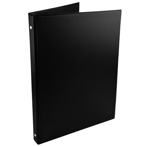 Netuno 1x Ringbuch DIN A4 Schwarz 4-Ringordner Akten-Ordner A4 2 cm Ringmappe Dokumentenordner Plastik Karton Büroordner Briefordner Pappordner für Büro Schule Zuhause office folder organiser von Netuno