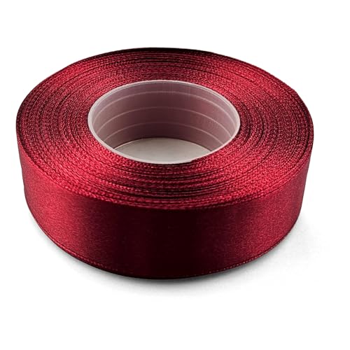 Netuno 1x Satinband Bordeaux 25 mm x 32 m Geschenkband Hochzeit Deko Stoffband Schleifen farbig zum Verpacken Dekoration Geschenke Schleifenband bunt Schleifenbänder Satinbänder silk ribbon Netuno 1x Satinband Bordeaux 25 mm x 32 m Geschenkband Hochzeit Deko Stoffband Schleifen farbig zum Verpacken Dekoration Geschenke Schleifenband bunt Schleifenbänder Satinbänder silk ribbon von Netuno