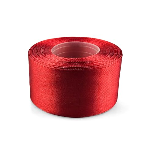 Netuno 1x Satinband Dunkelrot 50 mm x 32 m Schleifenband bunt Geschenkband farbig Dekoband Stoffband Satinrolle Satinbänder rote Schleife Geschenk Verpacken Dekoration Satinband Rolle red ribbon silk Netuno 1x Satinband Dunkelrot 50 mm x 32 m Schleifenband bunt Geschenkband farbig Dekoband Stoffband Satinrolle Satinbänder rote Schleife Geschenk Verpacken Dekoration Satinband Rolle red ribbon silk von Netuno