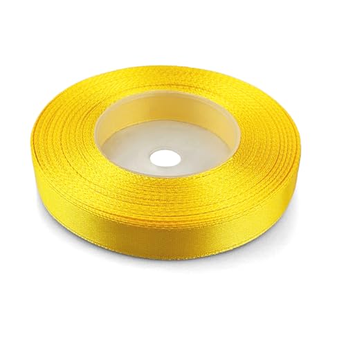 Netuno 1x Satinband Gelb 12 mm x 32 m Schleifenband Geschenkband farbig Dekoband gelbes Stoffband Satinrolle Satinbänder gelbe Schleife Geschenk Verpacken Satinband Rolle yellow ribbon silk Netuno 1x Satinband Gelb 12 mm x 32 m Schleifenband Geschenkband farbig Dekoband gelbes Stoffband Satinrolle Satinbänder gelbe Schleife Geschenk Verpacken Satinband Rolle yellow ribbon silk von Netuno