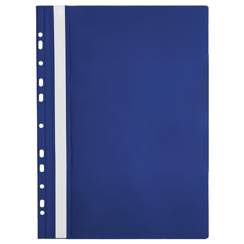 Netuno 1x Schnellhefter Kunststoff Hefter A4 Dunkelblau mit Klarsichtdeckel und Beschriftungsfeld gelocht Mappen zum Sortieren Aufbewahren Archivieren ideal für Schule Studium Büro Zuhause Netuno 1x Schnellhefter Kunststoff Hefter A4 Dunkelblau mit Klarsichtdeckel und Beschriftungsfeld gelocht Mappen zum Sortieren Aufbewahren Archivieren ideal für Schule Studium Büro Zuhause von Netuno