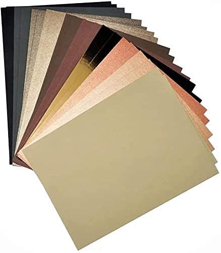Netuno 20 Blatt Farbpapier-Set in Braun DIN A4 210×297 mm Karten Bastelpapier Papierset bunt Brauntöne Effektpapier Tonkarton Braun zum Basteln und Gestalten Karteikarten farbig von Netuno