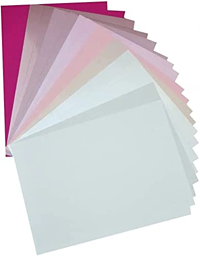 Netuno 20 Blatt Papier-Set in Rosa DIN A4 210×297 mm buntes Bastel-Set Papier Rosatöne farbig für Einladungskarten Dekorationen Bastelprojekte Tonpapier Set Karteikarten Rosa von Netuno