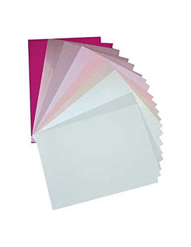 Netuno 20 Blatt Papier-Set in Rosa DIN A5 148×210 mm buntes Bastel-Set Papier Rosatöne farbig für Einladungskarten Dekorationen Bastelprojekte Tonpapier Set Karteikarten Rosa von Netuno