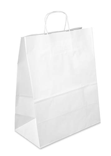 Netuno 200 Weiß Papiertüten mit Henkel 25 x 32 x 11 cm Papiertragetaschen mit Griff Geschenktüten Kraftpapiertüten Einkaufstaschen Kraftpapier Einkaufstüten Papier Taschen Geschenkbeutel Netuno 200 Weiß Papiertüten mit Henkel 25 x 32 x 11 cm Papiertragetaschen mit Griff Geschenktüten Kraftpapiertüten Einkaufstaschen Kraftpapier Einkaufstüten Papier Taschen Geschenkbeutel von Netuno