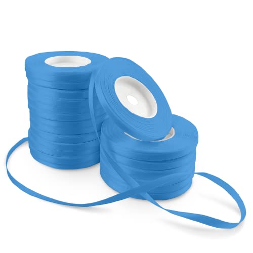 Netuno 20x Satinband Blau 6 mm x 32 m blaues Geschenkband Schleifenband farbig Dekoband Stoffband Satinrolle Satinbänder blaue Schleife Geschenk Verpacken Dekoration Satinband Rolle blu ribbon silk Netuno 20x Satinband Blau 6 mm x 32 m blaues Geschenkband Schleifenband farbig Dekoband Stoffband Satinrolle Satinbänder blaue Schleife Geschenk Verpacken Dekoration Satinband Rolle blu ribbon silk von Netuno