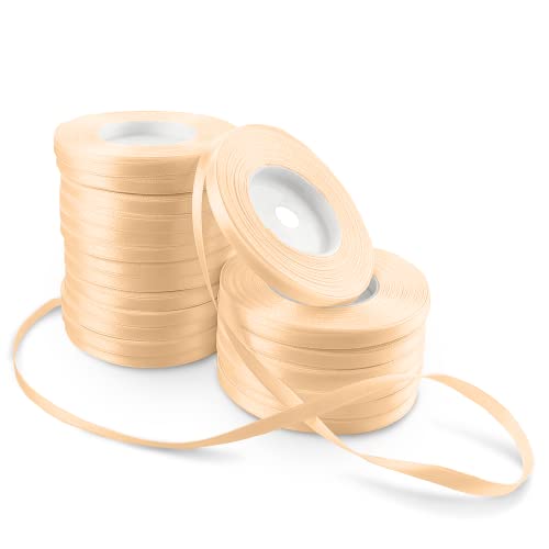 Netuno 20x Satinband Creme 6 mm x 32 m Schleifenband Geschenkband Dekoband Stoffband bunt Satinrolle farbig Bänder für Hochzeit Taufe Erstkommunion Geburtstag Weihnachten Ostern cream ribbon silk Netuno 20x Satinband Creme 6 mm x 32 m Schleifenband Geschenkband Dekoband Stoffband bunt Satinrolle farbig Bänder für Hochzeit Taufe Erstkommunion Geburtstag Weihnachten Ostern cream ribbon silk von Netuno