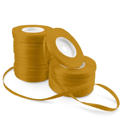 Netuno 20x Satinband Gold 6 mm x 32 m goldenes Schleifenband bunt Geschenkband farbig Dekoband Stoffband Satinrolle Satinbänder goldene Schleife Geschenk Satinband Rolle gold ribbon silk Netuno 20x Satinband Gold 6 mm x 32 m goldenes Schleifenband bunt Geschenkband farbig Dekoband Stoffband Satinrolle Satinbänder goldene Schleife Geschenk Satinband Rolle gold ribbon silk von Netuno