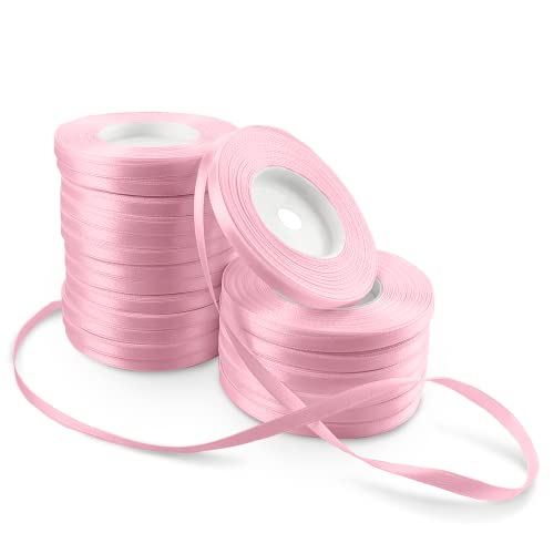 Netuno 20x Satinband Hellrosa 6 mm x 32 m Schleifenband bunt Geschenkband farbig Dekoband Stoffband Satinrolle Satinbänder rote Schleife Geschenk Verpacken Dekoration Satinband Rolle ribbon silk Netuno 20x Satinband Hellrosa 6 mm x 32 m Schleifenband bunt Geschenkband farbig Dekoband Stoffband Satinrolle Satinbänder rote Schleife Geschenk Verpacken Dekoration Satinband Rolle ribbon silk von Netuno
