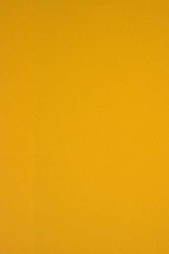 Netuno 20x Tonkarton Dunkelgelb DIN A4 21 x 29,7 cm 170g Sirio Color Gialloro Farbiges Tonpapier buntes Bastelpapier bedruckbar für Karten Einladungen Bastelbogen A4 Kartengestaltung Basteln von Netuno