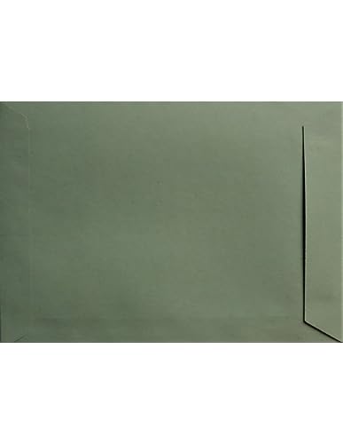 Netuno 25 Versandtaschen DIN C4 Grün 229 x 324 mm 110g Design Eko Papier Umschläge Großbrief farbige Briefkuverts C4 Briefumschläge groß a4 farbig bunte Versandtaschen a4 groß ohne Fenster von Netuno